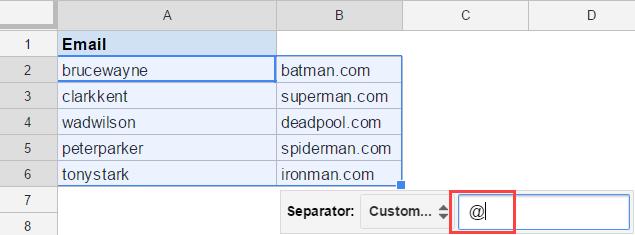 Hướng dẫn cách tách văn bản thành cột trong Google Sheets